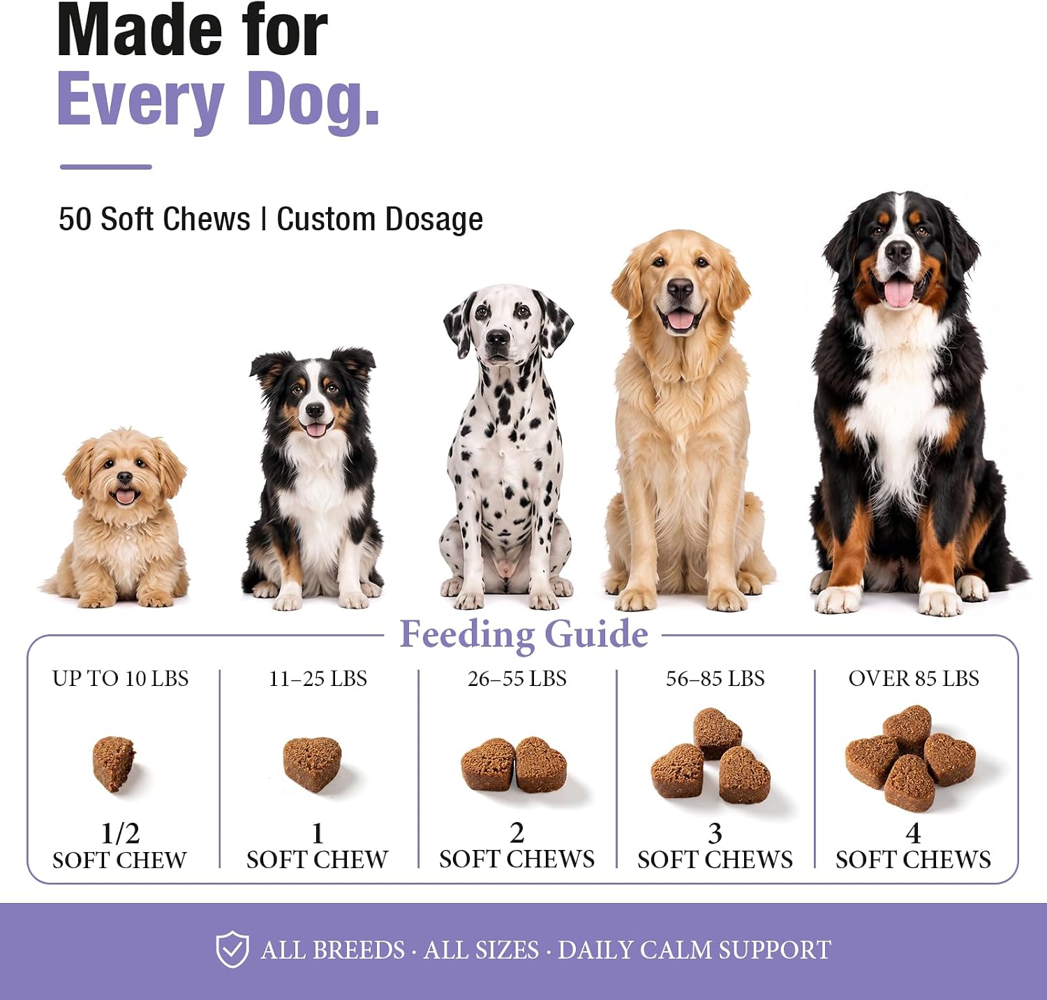 Calming Chews for Dogs - 50ct Dog Calming Chews Anxiety and Stress Relief - Image 6